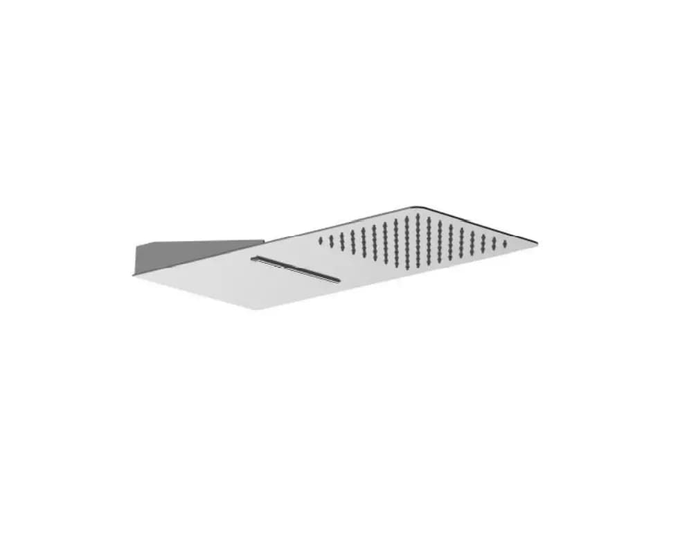 Slim Square Waterfall Waterblade overhead Shower Chrome Plated Image 0