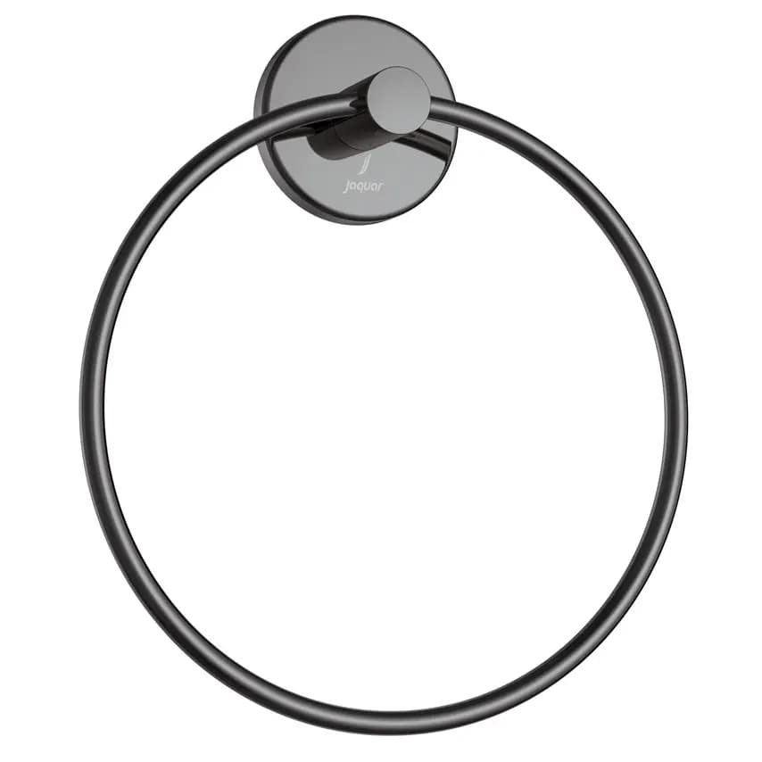 Jaquar Black Chrome Towel Ring Round With Round Flange Image 0