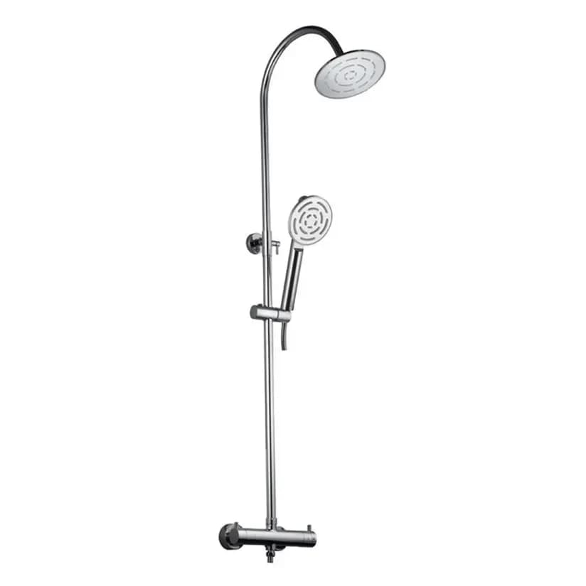 Jaquar Chrome Thermostatic Shower Mixer with Integrated Divertor Image 0