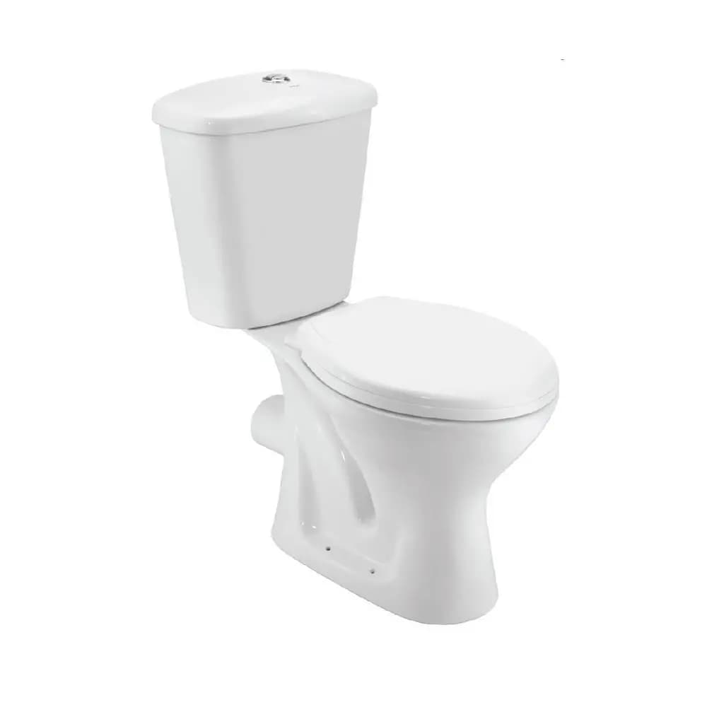 Jaquar White Continental Bowl With Cistern For Coupled WC With PP Soft Close Seat Cover Image 0