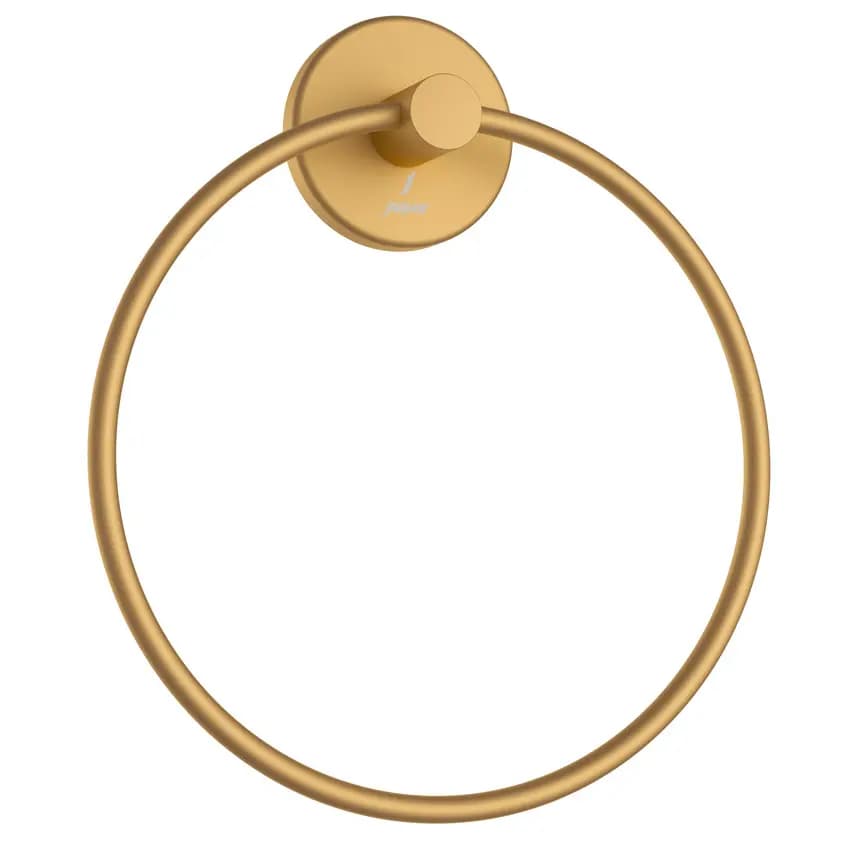 Jaquar Gold Bright PVDTowel Ring Round With Round Flange Image 0
