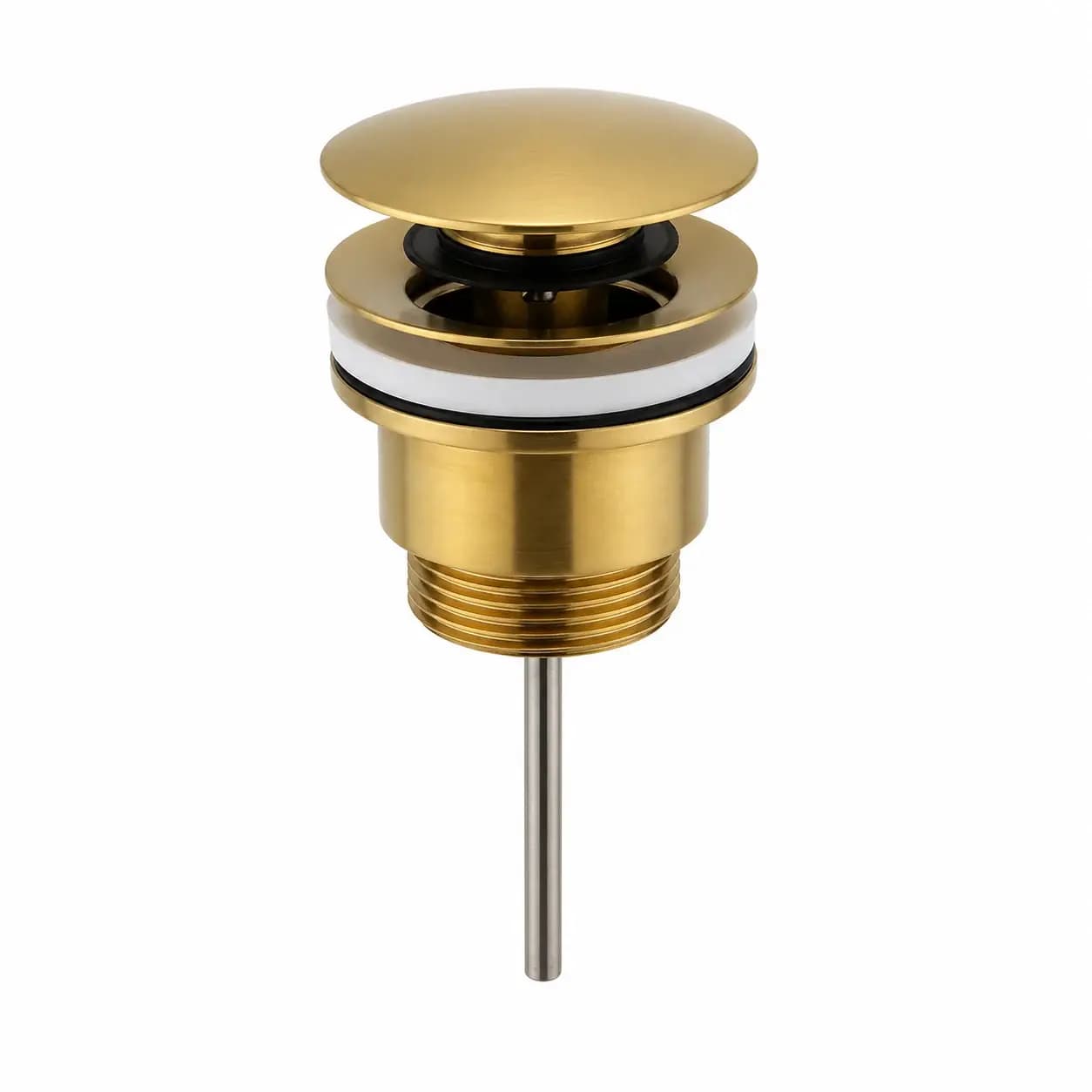 Universal Brushed Brass Basin Waste Image 0