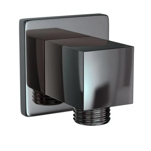 Jaquar Black Chrome Kubix Prime Wall Outlet Image 0
