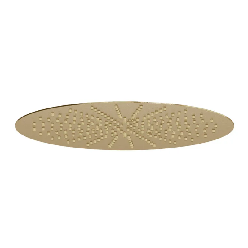 300mm Ceiling Mounted Overhead Shower Brushed Gold in Brushed Gold
