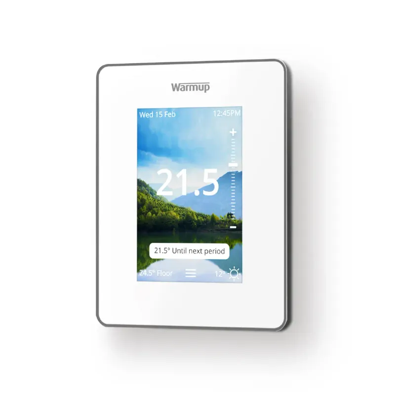 7iE Bright Porcelain Smart WiFi underfloor heating Thermostat
