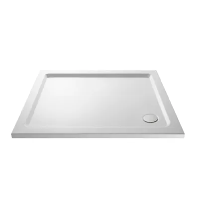 Acrylic White Shower Tray (1000 x 1000mm) in White Gloss