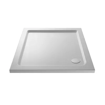 Acrylic White Shower Tray (1000 x 760mm) in White Gloss
