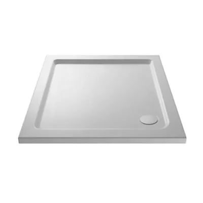 Acrylic White Shower Tray (1100 x 760mm) in White Gloss
