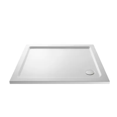 Acrylic White Shower Tray (1200 x 760mm) in White Gloss
