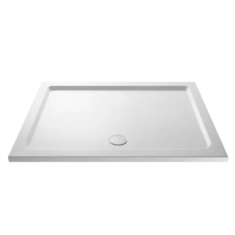Acrylic White Shower Tray (1500 x 700mm) in White Gloss