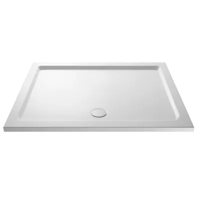 Acrylic White Shower Tray (1700 x 900mm) in White Gloss