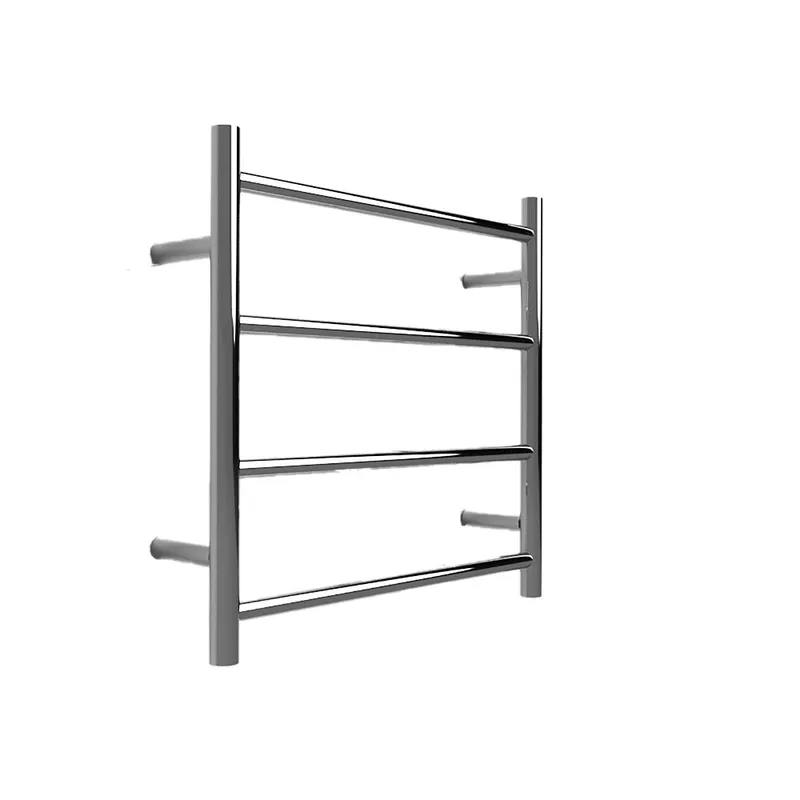 Anise 4 Bar Ladder Straight Round Towel Rail Polished in Polished