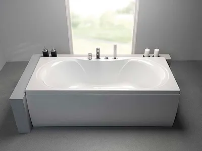 ARC Double Ended Bath with Legs 1800x800mm CNIT in White Gloss