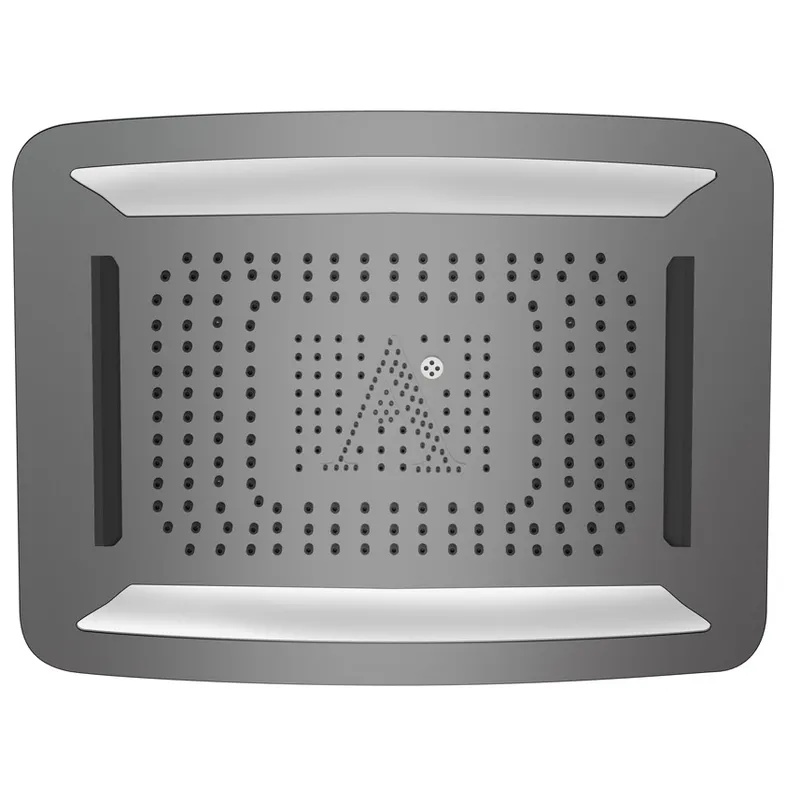 Artize Black Chrome Rainjoy 600X472mm AISI 304 stainless steel with RGB LED lights remote control in Black Chrome