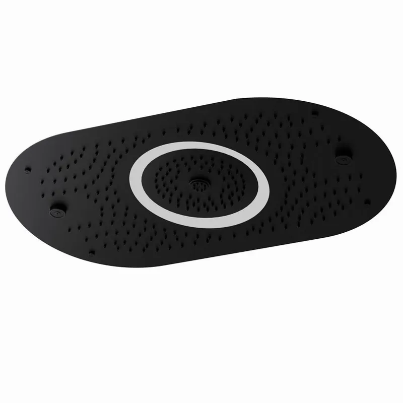 Artize Black Matt Rainjoy Plus + Shower 704X434mm AISI 304 stainless steel with RGB LED lights remote control in Black Matt