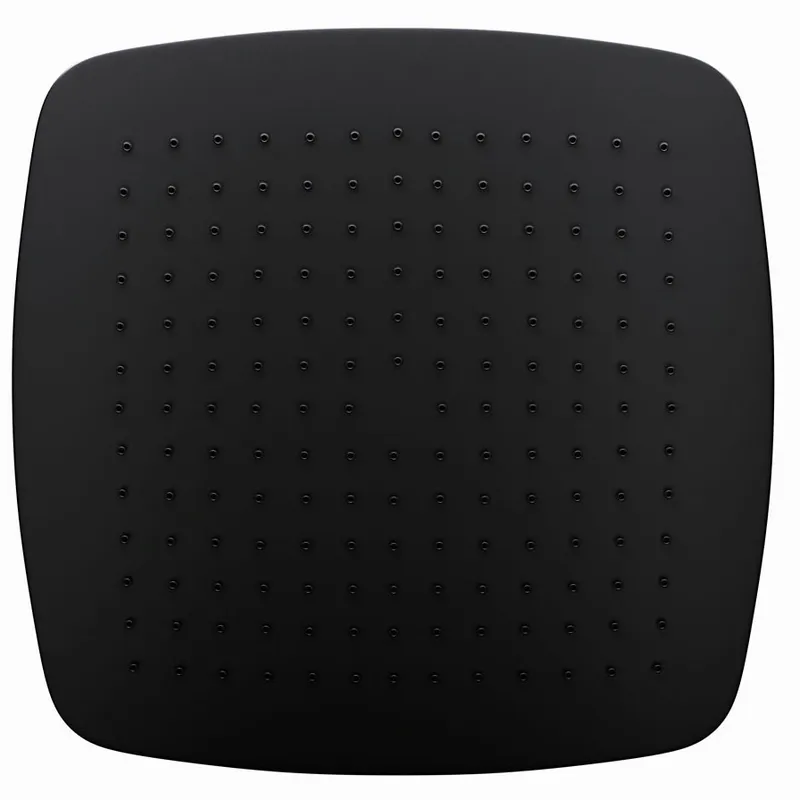Artize Black Matt Rainjoy Single Function 350X350mm Head Overhead Shower in Black Matt