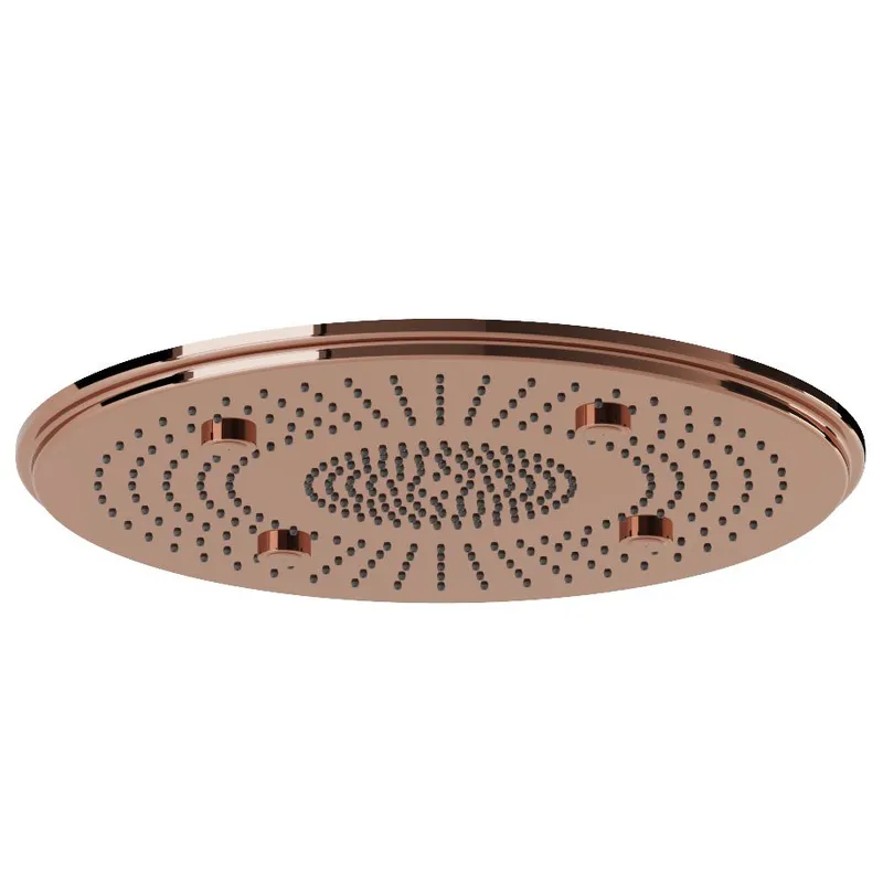 Artize Blush Gold PVD Vic Rainjoy Shower 500mm AISI 304 stainless steel 3-functions: Rain, Intense & 4 X Mist in Blush Gold