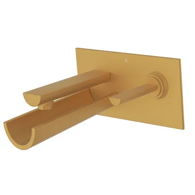 Artize Confluence Gold Matt PVD Joystick in-wall Basin Mixer in Gold Matt
