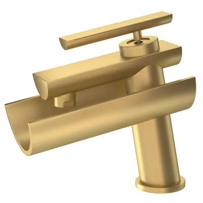 Artize Confluence Gold Matt PVD Single Lever Basin Mixer in Gold Matt