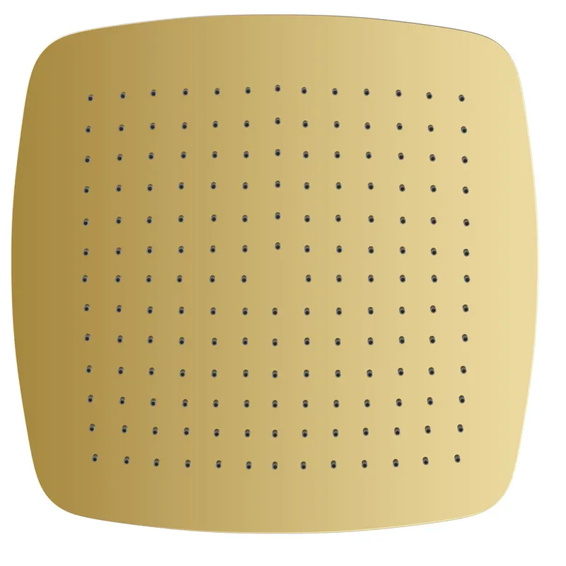 Artize Gold Bright PVD Rainjoy Single Function 350X350mm Head Overhead Shower in Gold Bright