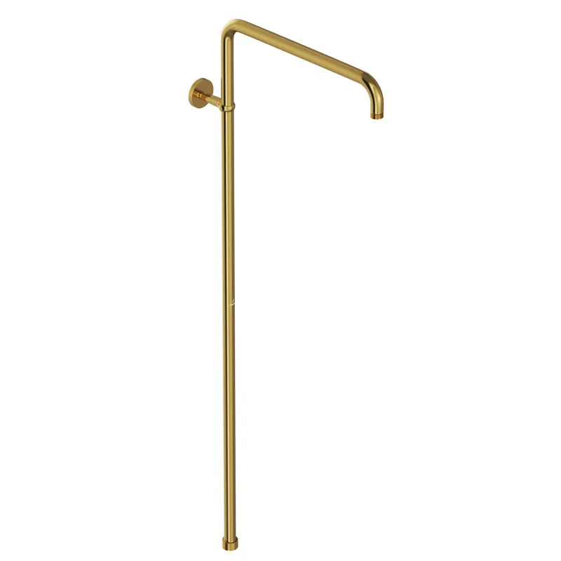Artize Gold Bright PVD VIC Exposed Shower Pipe L-Type (Rigid Riser) in Gold Bright
