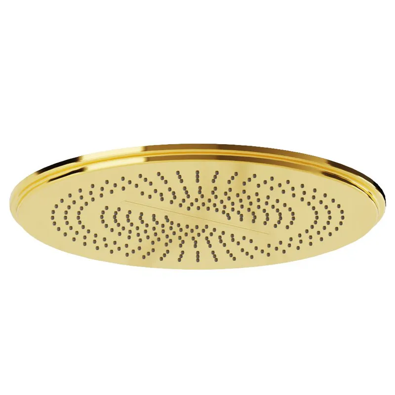 Artize Gold Bright PVD Vic Rainjoy Shower 500mm AISI 304 stainless steel 3-functions: Rain, Intense & Water fall in Gold Bright