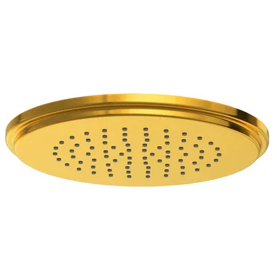 Artize Gold Bright PVD Vic Single Function 300mm Overhead Shower in Gold Bright