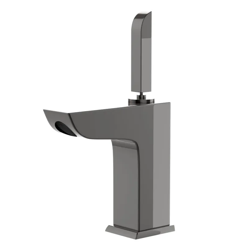 Artize Lexa Black Chrome Joystick Basin Mixer in Black Chrome