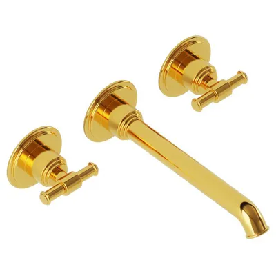 Artize VIC Gold Bright PVD Exposed Part Kit of In-wall 3-Hole Basin Mixer with Basin Spout in Gold Bright