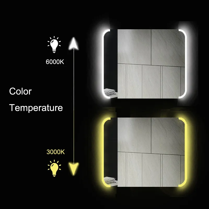 Technical drawing for Aspect Led Mirror 500