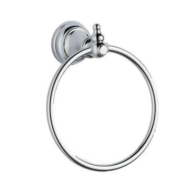 Astley Towel Chrome Ring in Chrome