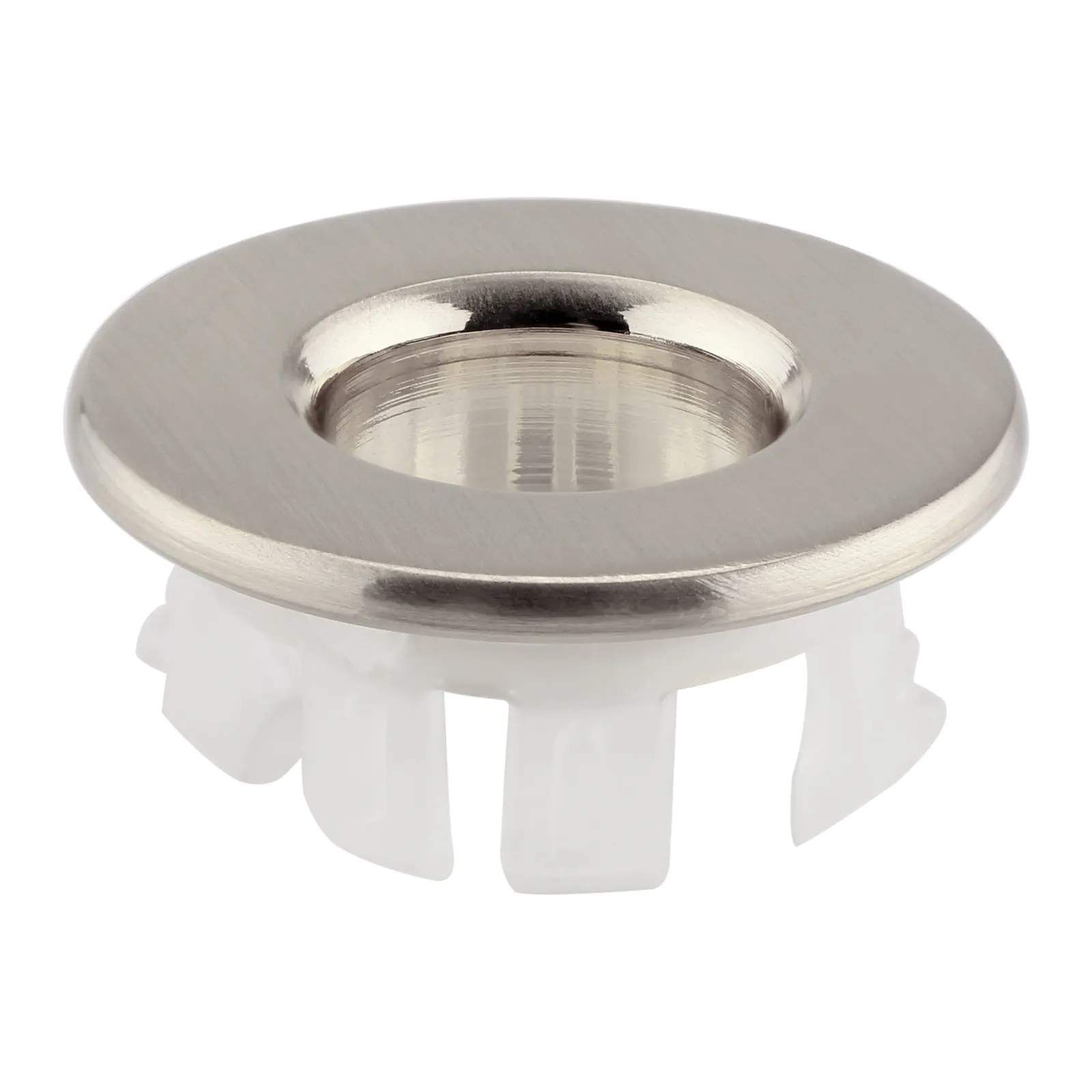 Basin Brushed Nickel Overflow Cover in Brushed Nickel