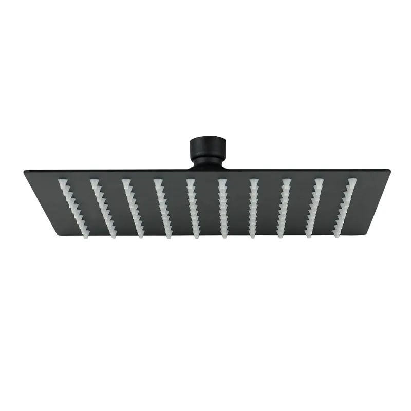 Black Matt Thermostatic Concealed Shower & Bath Set – 3-Knob, 3-Outlet with Head, Hand Shower & Bath Spout in Black Matt - photograph 3