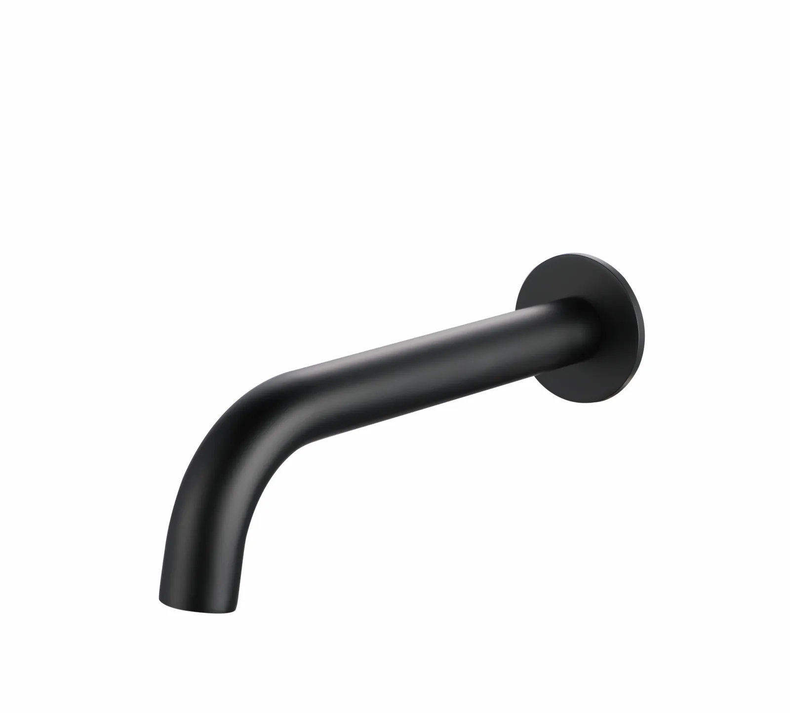 Black Matt Thermostatic Concealed Shower & Bath Set – 3-Outlet Valve with Head, water outlet, wall arm, Hand Shower & Spout in Black Matt - photograph 5