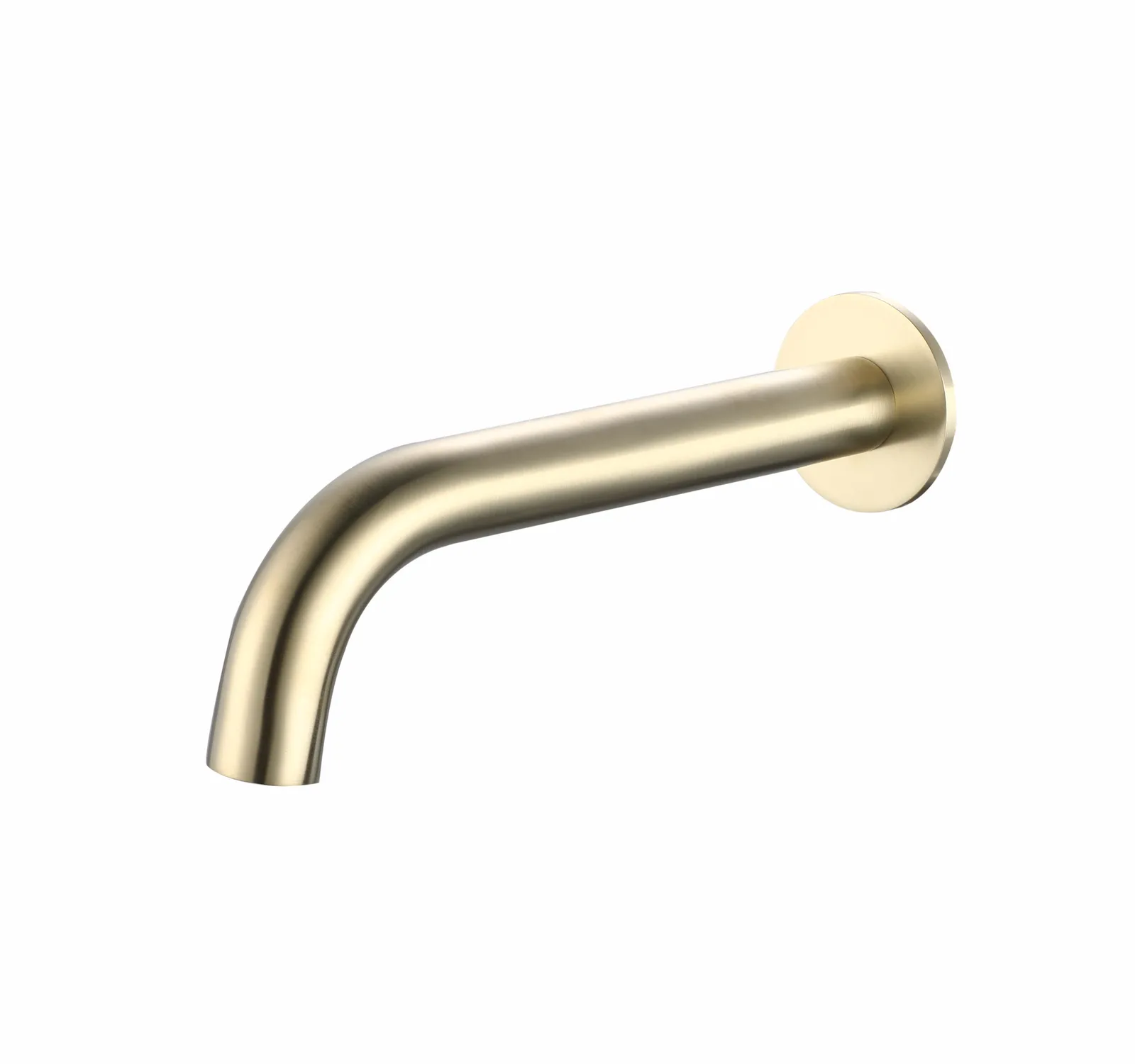Brushed Gold Thermostatic Concealed Shower & Bath Set – 3-Outlet Valve with Head, water outlet, wall arm, Hand Shower & Spout in Brushed Gold - photograph 6