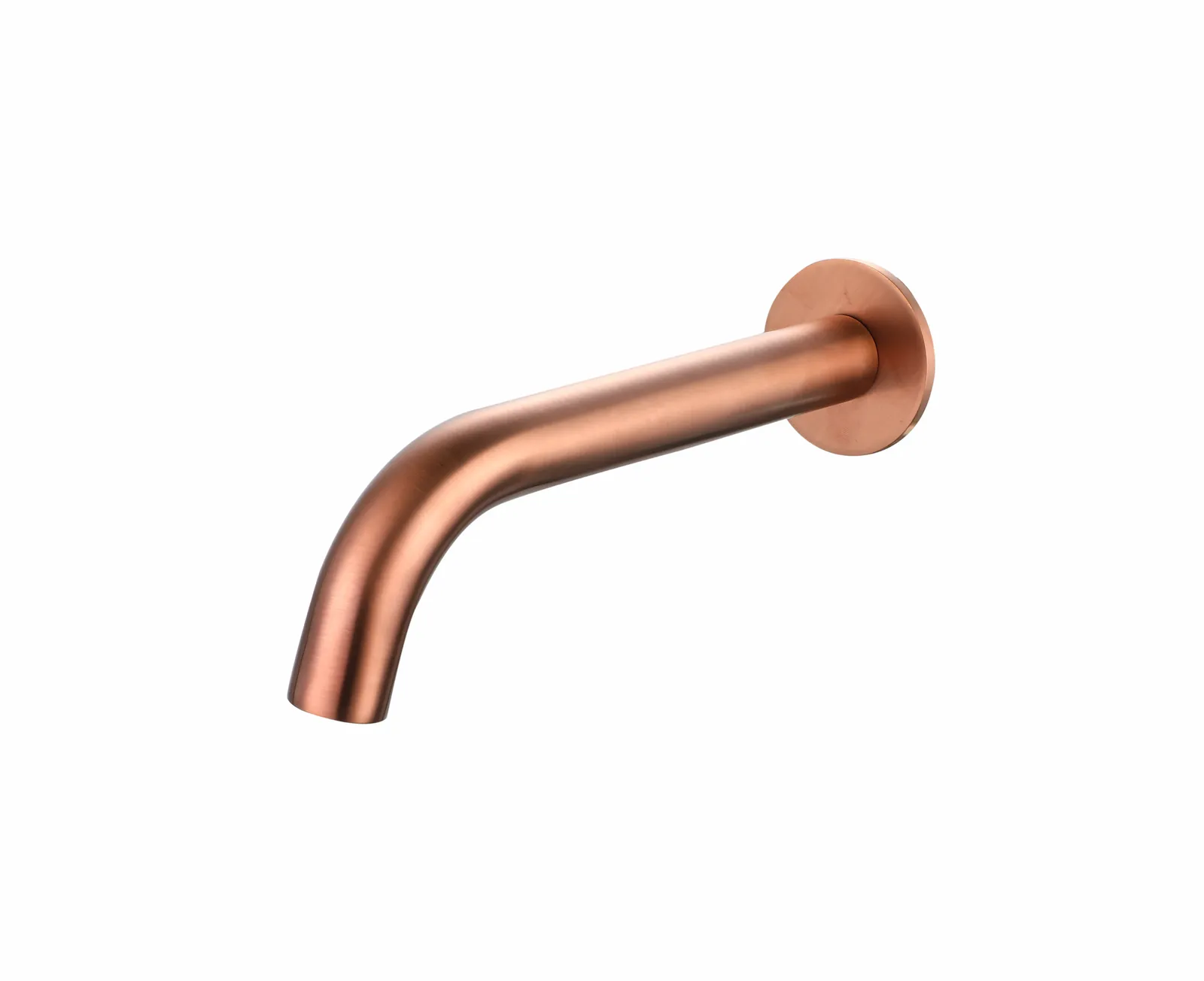 Brushed Rose Gold Thermostatic Concealed Shower & Bath Set – 3-Outlet Valve with Head, water outlet, wall arm, Hand Shower & Spout in Brushed Rose Gold - photograph 5