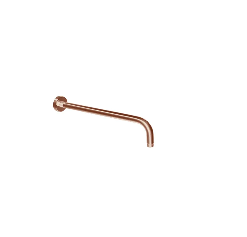 Brushed Rose Gold Thermostatic Concealed Shower Set – 3-Knob, 2-Outlet with Overhead & Hand Shower with water outlet & wall Arm. in Brushed Rose Gold - photograph 4