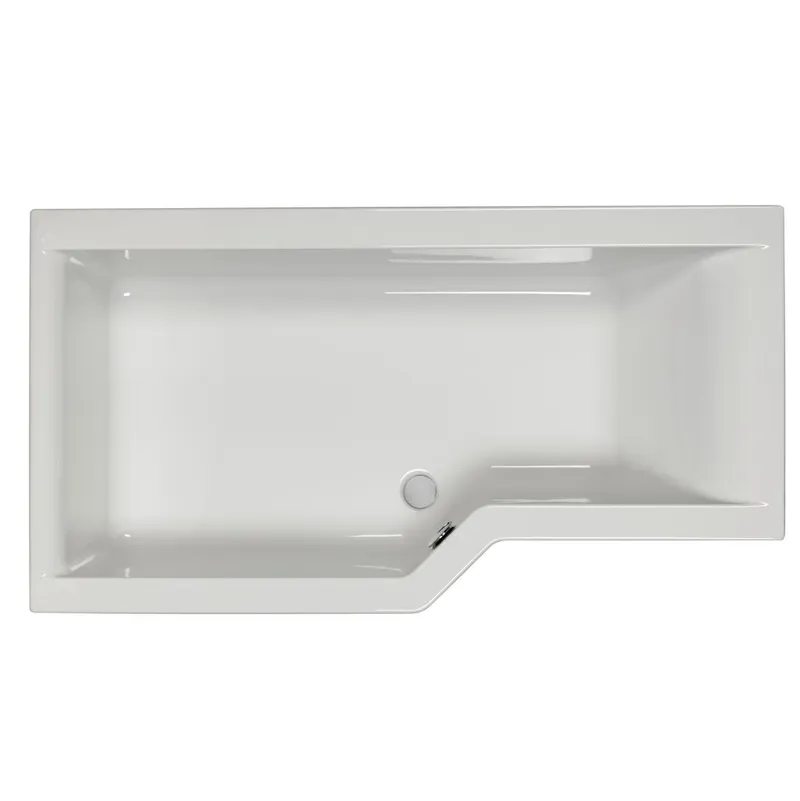 Carron Urban Edge S Bath left hand Bath 1575x850mm LH in White Gloss