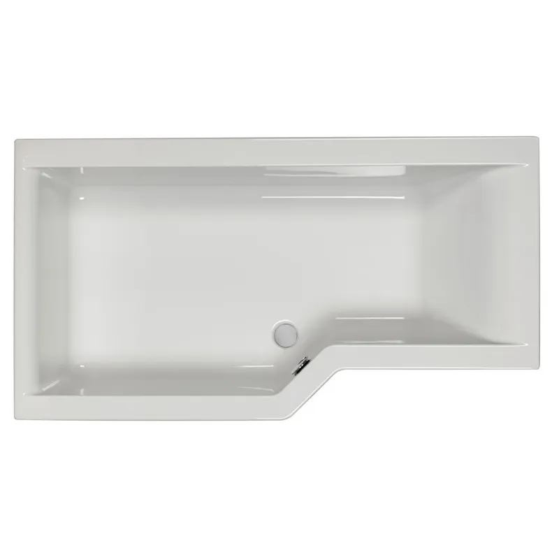 Carron Urban Edge S Bath left hand Bath 1675x850mm LH in White Gloss