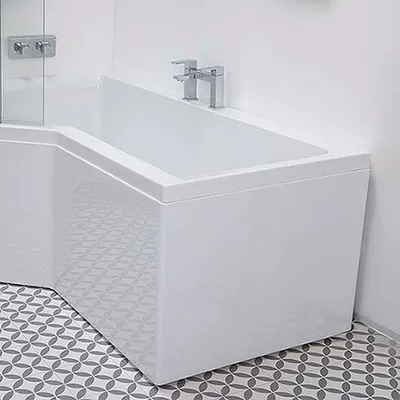Carron Urban Edge S Bath left hand Bath 1675x850mm LH in White Gloss - photograph 2