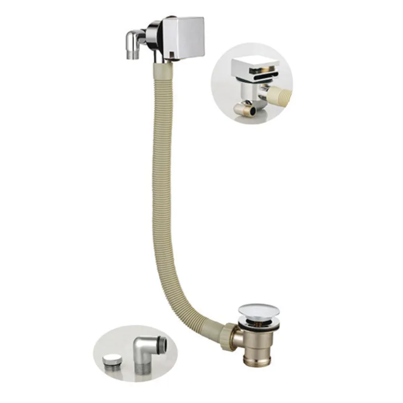 Chrome Plated Thermostatic Concealed Chrome Plated shower mixer 2 outlets, Slimline bath filler with clicker waste in Chrome - photograph 3