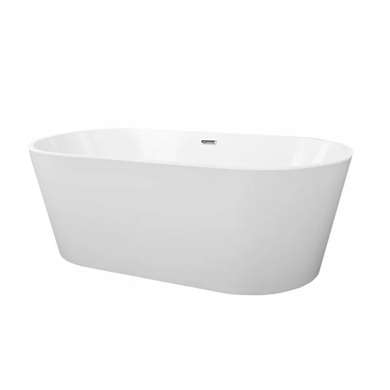 Coast White Glossy Morden Freestanding Bath 1500x750mm in White Gloss - photograph 2