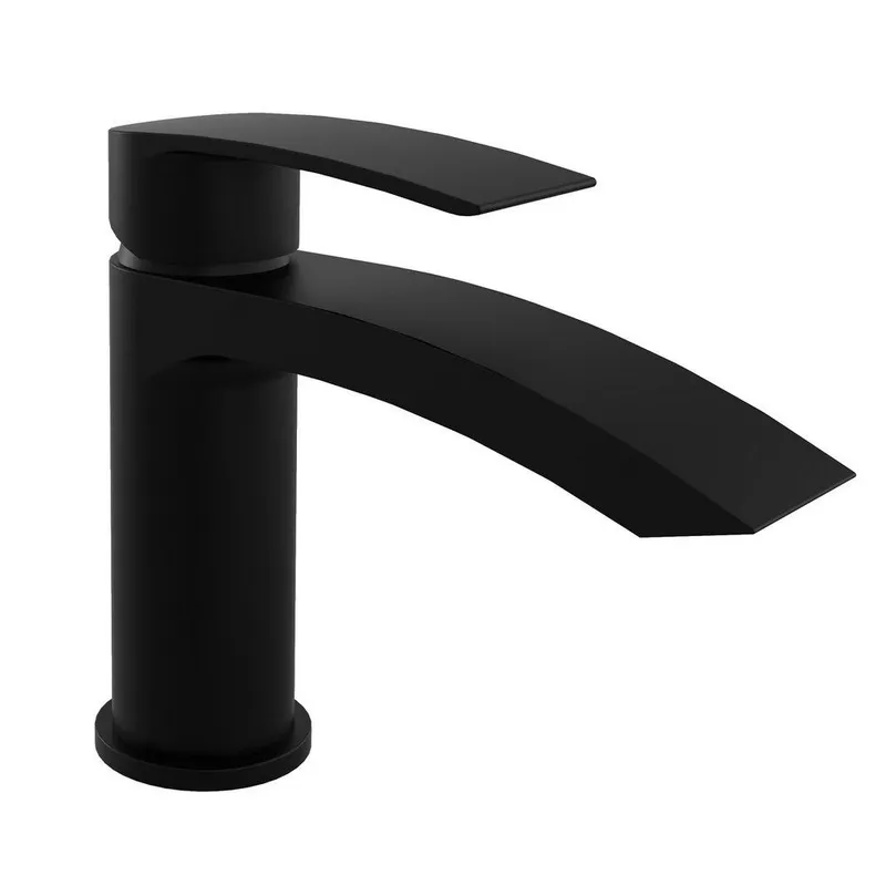 Curve Black Nero Mono Basin Mixer Tap in Black
