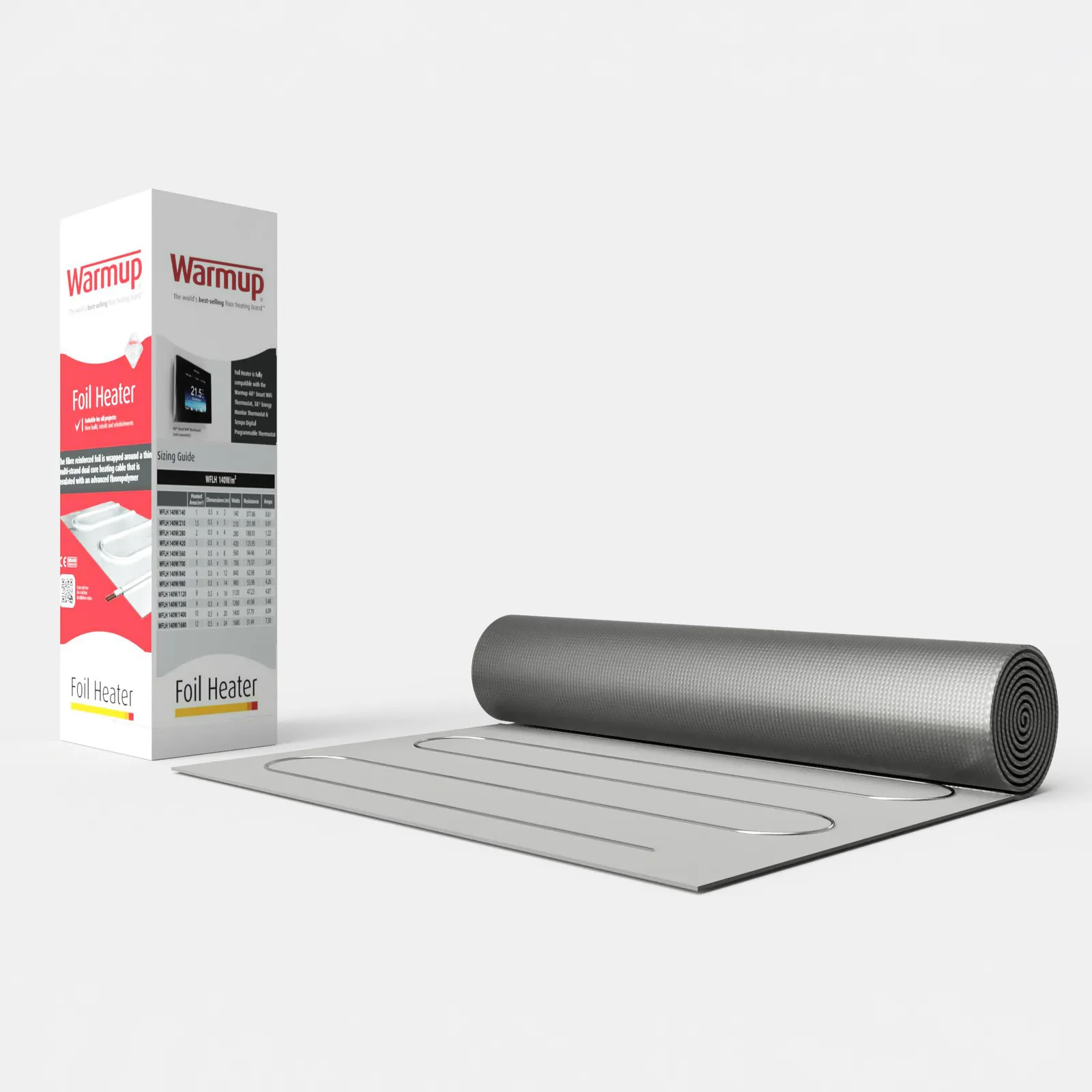 Foil Heater Electric underfloor Foil Heater Cover 140W/1.5m² - photograph 3