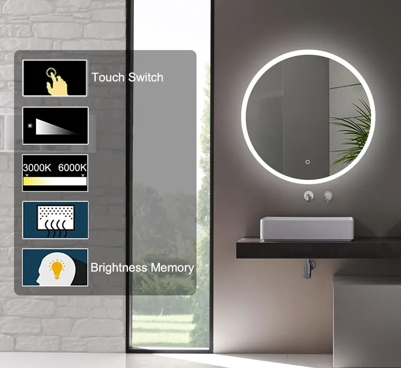Glaze LED Mirror-500 in default