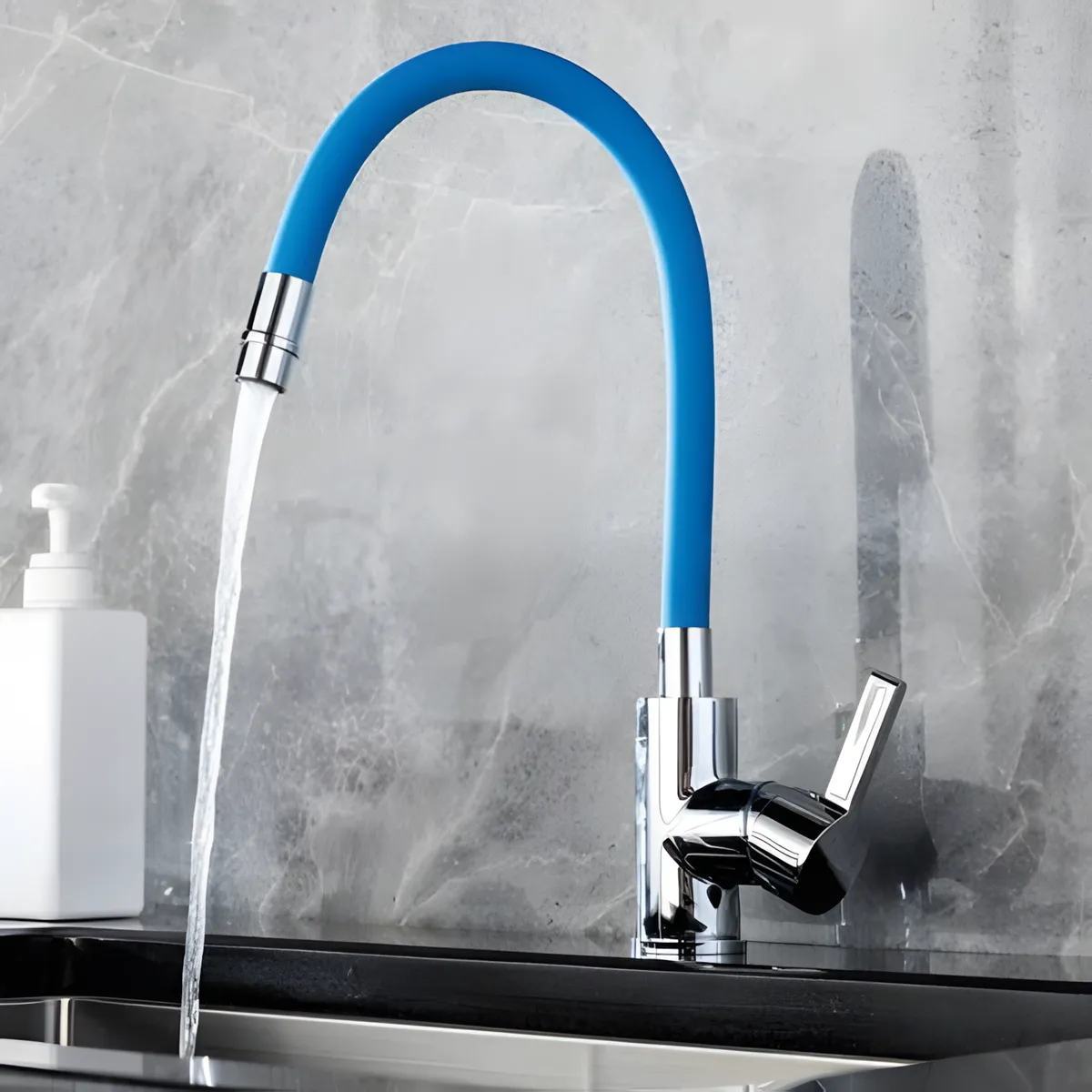 Grace Single Lever Kitchen Mixer- (Blue) in Blue