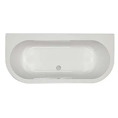 Halcyon Double Ended Bath with Legs 11750x800mm in White Gloss - photograph 2