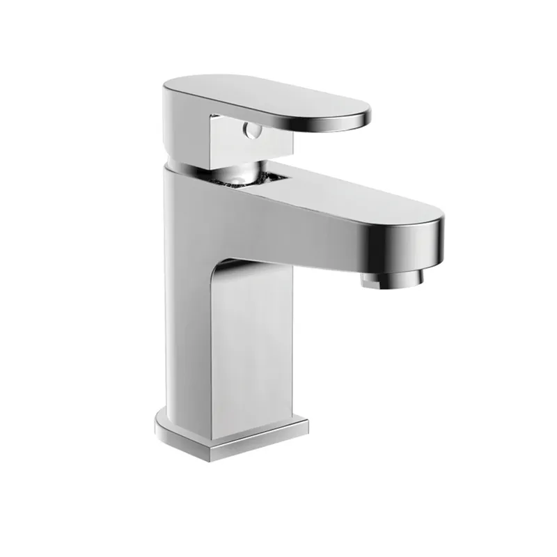 Ikon Cloakroom Mini Basin Mixer With Basin Waste Chrome Plated in Chrome