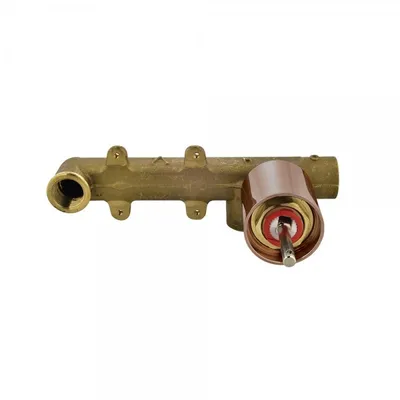 In-wall Body of Single Lever Built-in Manual Valve in Blush Gold