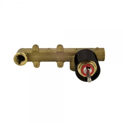 In-wall Body of Single Lever Built-in Manual Valve in Black Matt